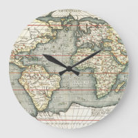 Mapa do Mundo Vintage de Abraham Ortelius 1587-159