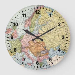RELÓGIO GRANDE MAPA: EUROPA, 1885