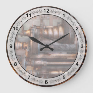Relógio Grande Maquinista - Steampunk - Semiautomático de 5 Veloc