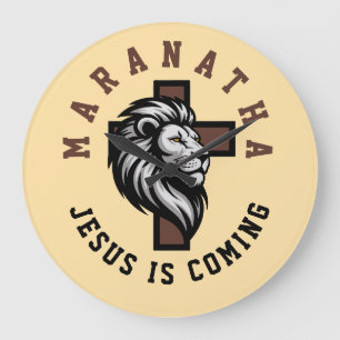 Relógio Grande Maranata Jesus está vindo
