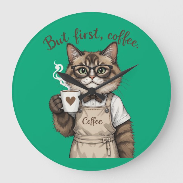 Relógio Grande Mas Primeiro, Gato Café (Frente)