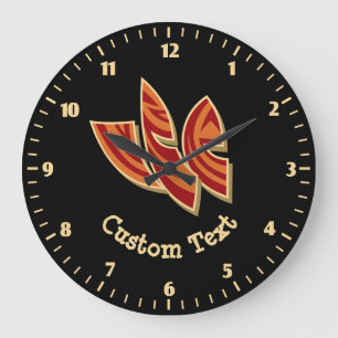 Relógio Grande Máscaras Africanas