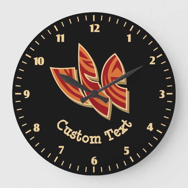 Relógio Grande Máscaras Africanas (Frente)