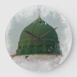 Relógio Grande Masjid An-Nabawi - Ilustração de aquawi Islâmica P