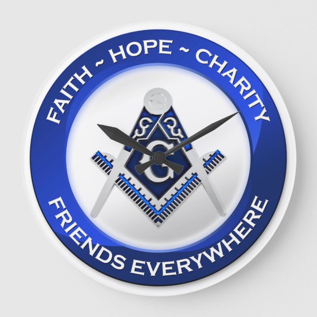 Relógio Grande Masonic Wall Clock (Frente)