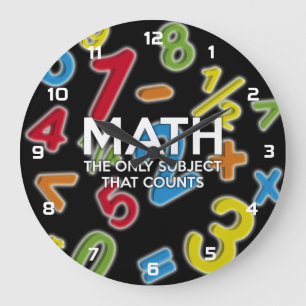 Relógio Grande Matemática. A única matéria que conta