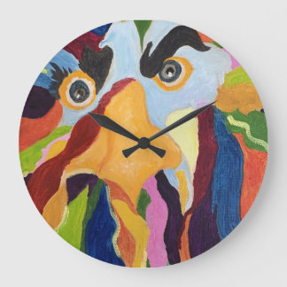 Relógio Grande Maurice Angry Rooster Wall Clock