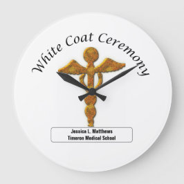 Relógio Grande Medicina Dourada de cerimônia de Casaco branco, pr