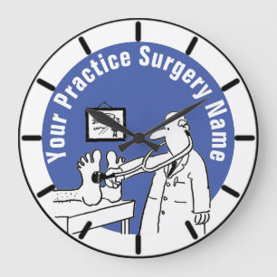 Relógio Grande Médico divertido com Stetoscope Médico