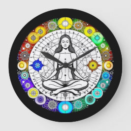 Relógio Grande Meditação Tranquil e Serena Pacífica