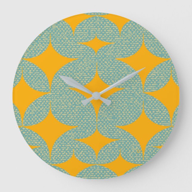 Relógio Grande Meio século Modern Turquoise Diamond (Frente)