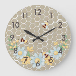 Relógio Grande Mel Whimsical Amarelo