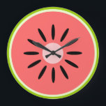Relógio Grande Melancia<br><div class="desc">Uma fatia de fruta.</div>