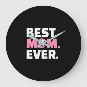Relógio Grande Melhor Mãe De Cão Nunca Mais Lover De Bulgue Ing