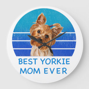 Relógio Grande Melhor mãe de Yorkshire terrier
