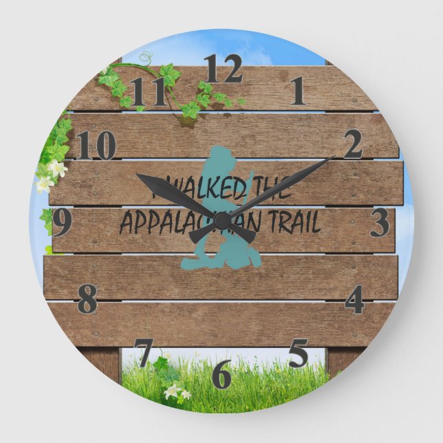 Relógio Grande Melhor Trilha Appalachian Hiker (Frente)