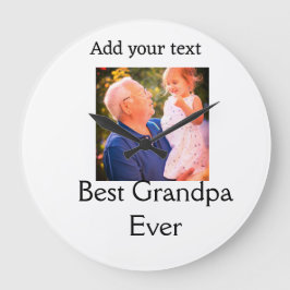 Relógio Grande Melhor vovô de alguma vez fotógrafo do avô.