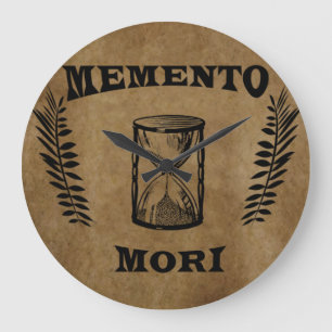 Relógio Grande Memento mori hourglass