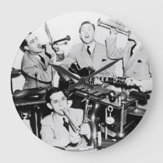 Relógio Grande Meninos na Banda: Arte Vintage.
