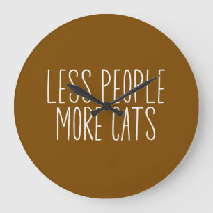 Relógio Grande Menos Pessoas Mais Gatos