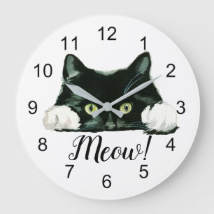 Relógio Grande Meow! Gato