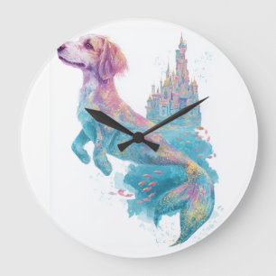 Relógio Grande Mermaid Mutt � Fantasia Subaquática Canina