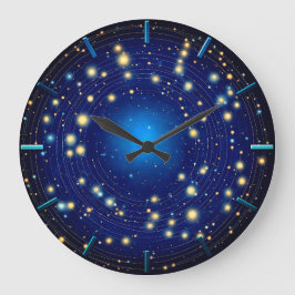 Relógio Grande Mesmerizado pelo céu noturno