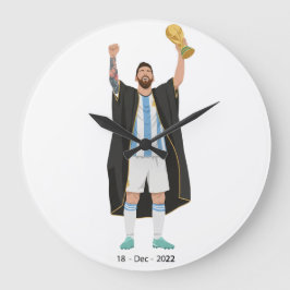 Relógio Grande Messi Campeão da Copa do Mundo 