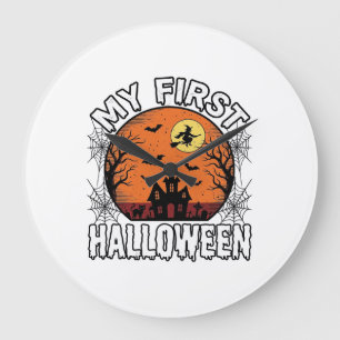 Relógio Grande Meu Primeiro Halloween Camisa Vintage para Criança