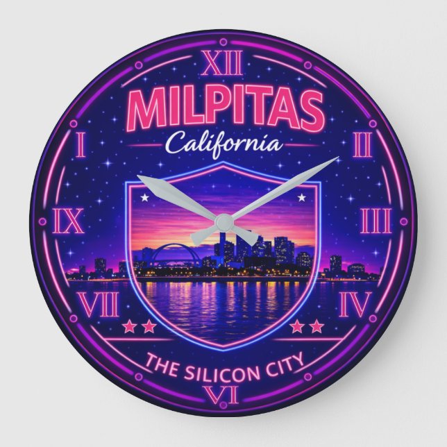 Relógio Grande Milpitas California Silicon Valley  (Frente)