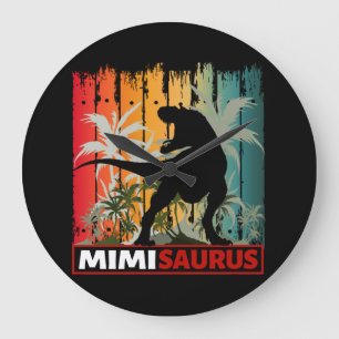 RELÓGIO GRANDE MIMISAURUS DINOSAUR LOVER