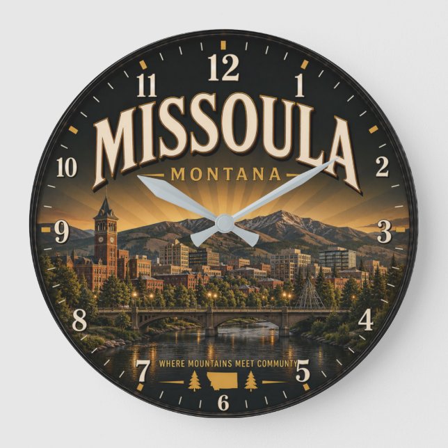 Relógio Grande Missoula Montana (Frente)