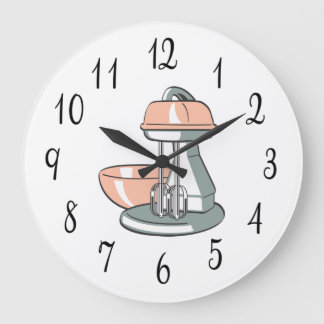 Relógio Grande Misturador de cozinha nostálgica
