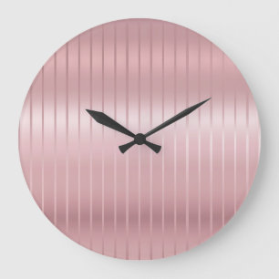 Relógio Grande Modelo Elegante Moderno de Cor Dourada Rosa