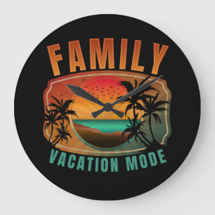 RELÓGIO GRANDE MODO DE FÉRIAS FAMILIARES