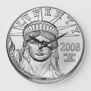 Relógio Grande Moedas De Prova Inversa De Platina Da Águia Ameri