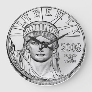 Relógio Grande Moedas De Prova Inversa De Platina Da Águia Americ