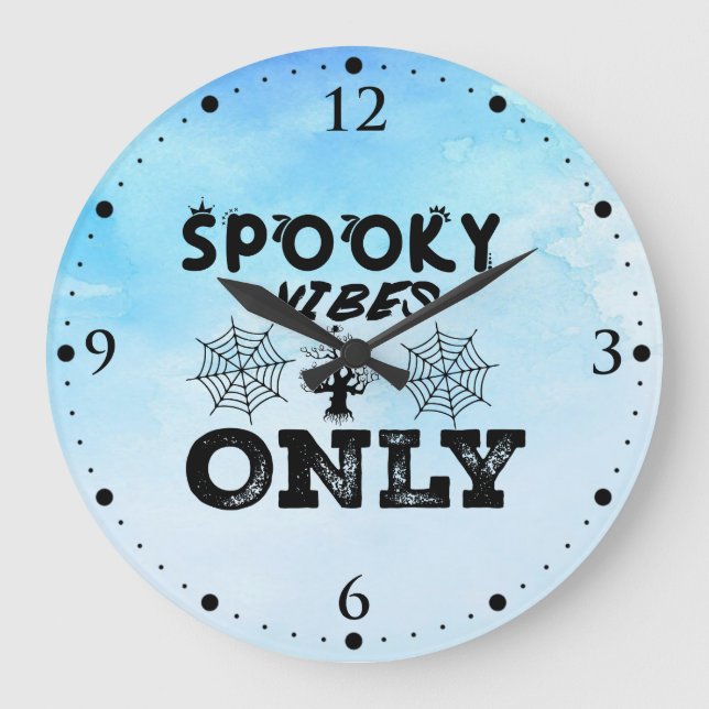 Relógio Grande Moletom Spooky Vibes Only-67293 (Frente)