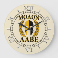 Molon Labe Spartan Mask Laurels Beige Dial
