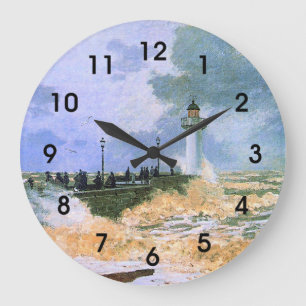 Relógio Grande Monet - O Molhe de Le Havre,