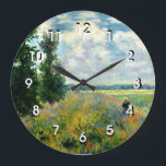 Relógio Grande Monet - Poppy Field, Argenteuil, Large Clock<br><div class="desc">Poppy Field,  Argenteuil. Famosa pintura de Claude Monet.</div>