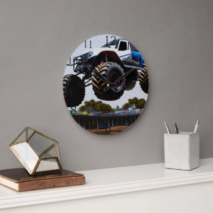 Relógio Grande Monster Truck Launch, Wall Clock