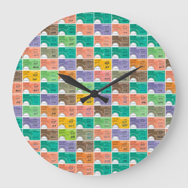 Relógio Grande Montagem de bilhetes de comboio (Frente)