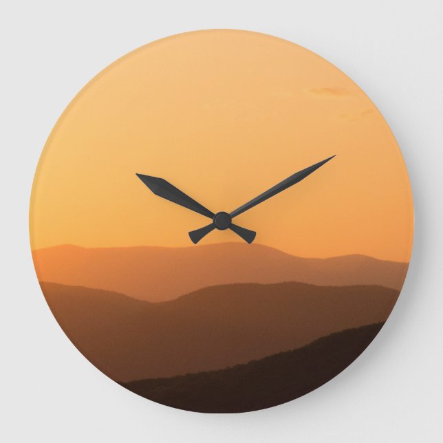 Relógio Grande Montanha Quente Sunset (Frente)