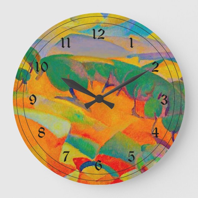 Relógio Grande Montanhas de Maiorca, pintura de Leo Gestel (Frente)