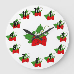 Relógio Grande Morangos