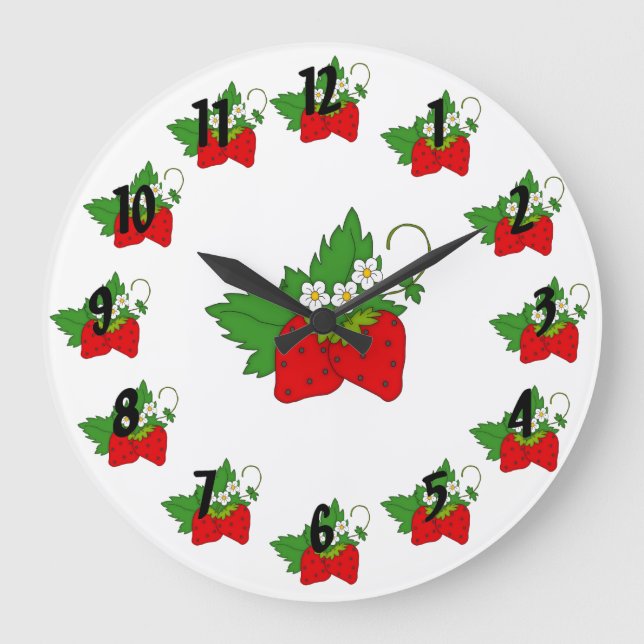 Relógio Grande Morangos (Frente)