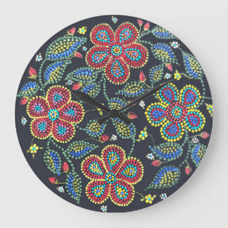 Relógio Grande Morangos e Rosas Métis Floral