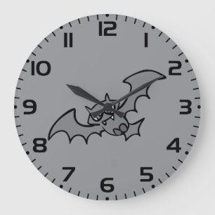 Relógio Grande Morcego de Vampiro Mau Kawaii Assustador