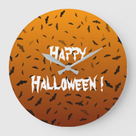 Relógio Grande Morcegos de Halloween